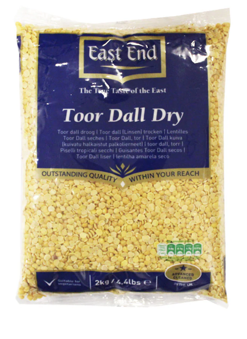 Eastend toor dall dry split pigeon peas 2kg