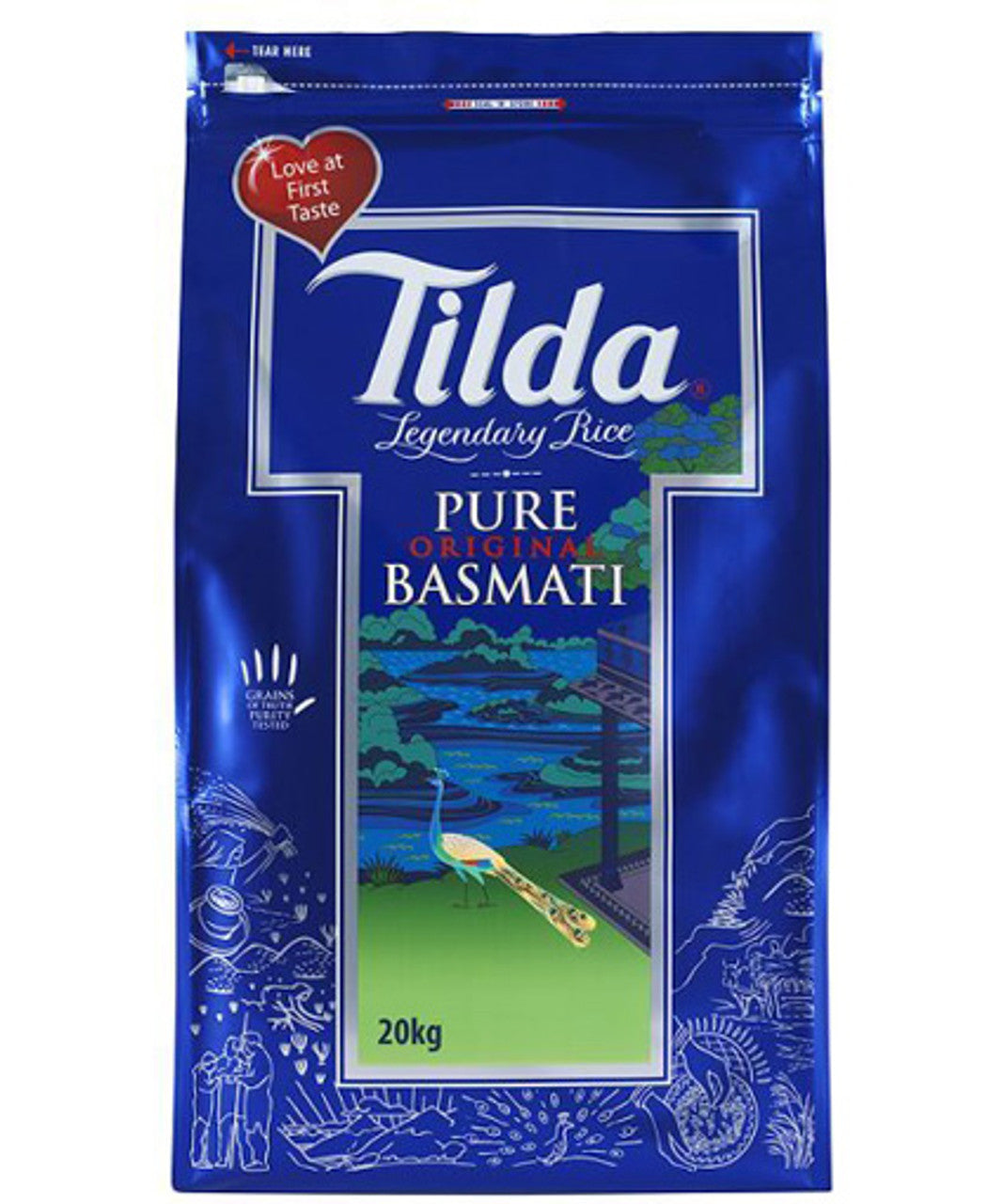 Tilda long grain rice 20kg  (Available only at shop/ local delivery only)