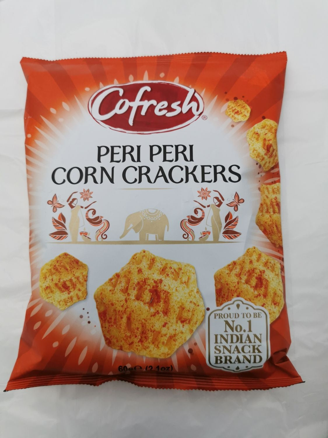 Cofresh |Peri peri corn crackers 60g