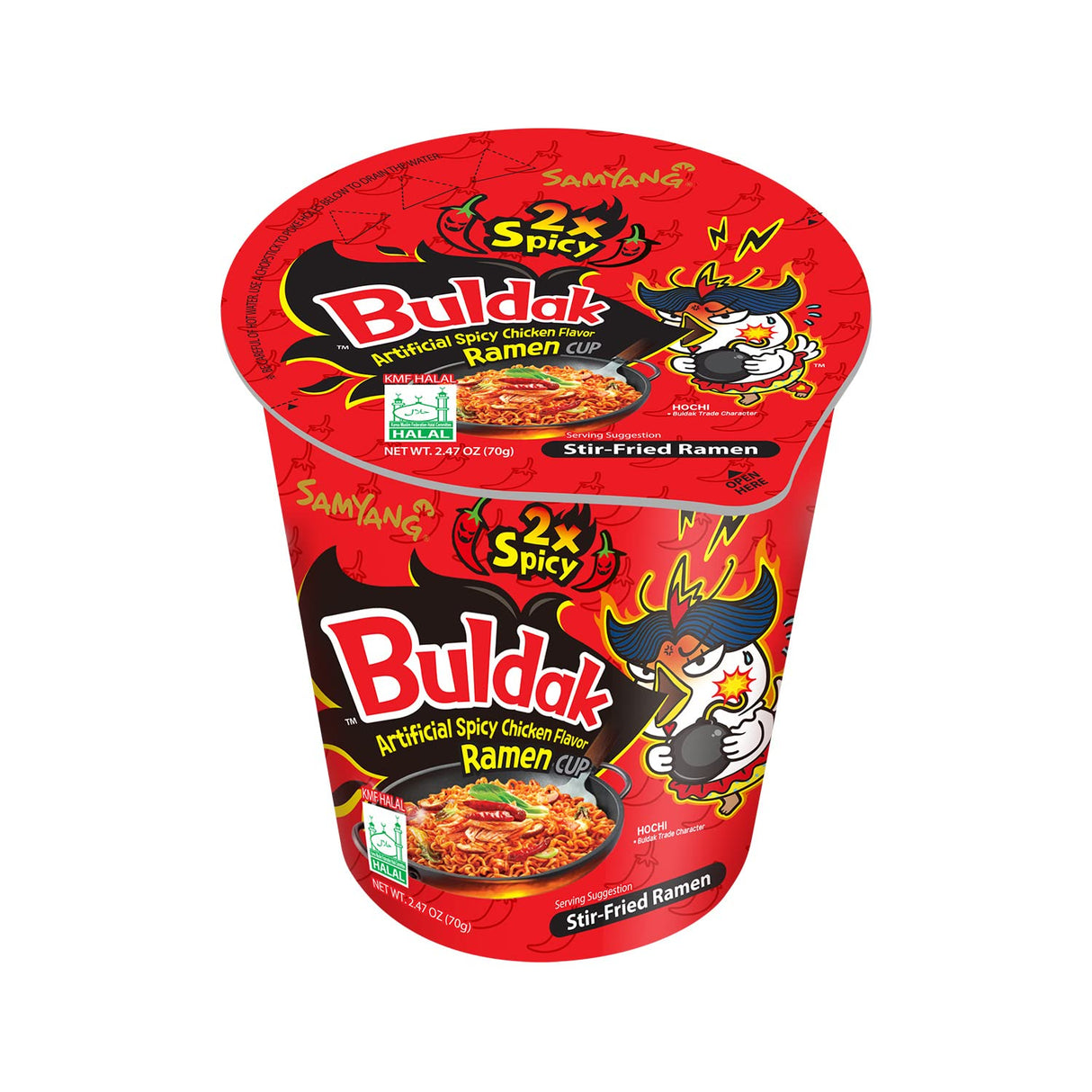 Buldak hot chicken flavor ramen 2xspicy cup