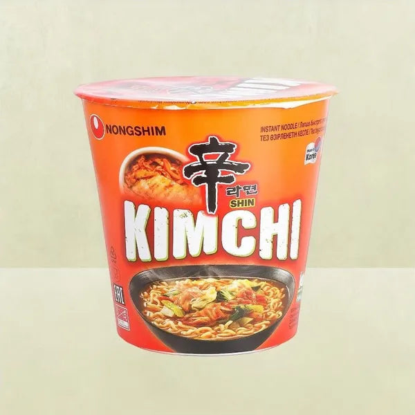 Korean Nongshim Kimchi Cup Noodle Soup Veg 75g