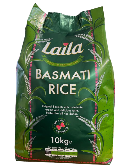 Laila basmati rice 10kg  (Available only at shop/ local delivery only)