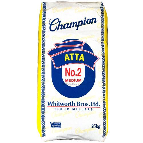 Champion Atta - Medium No2 - 25kg (Available only at shop/ local delivery only)