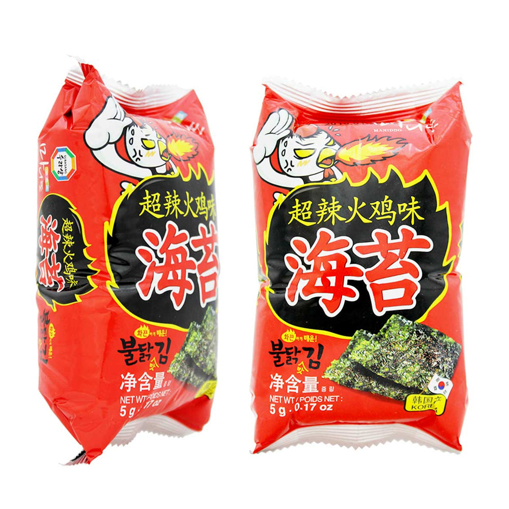 Surasang Hot Chicken Spicy Seasoned Seaweed 5g