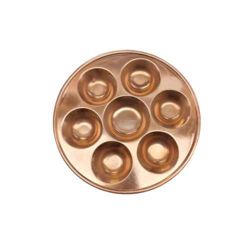 Panchapala copper (tamako thal) puja thali 10.5inch