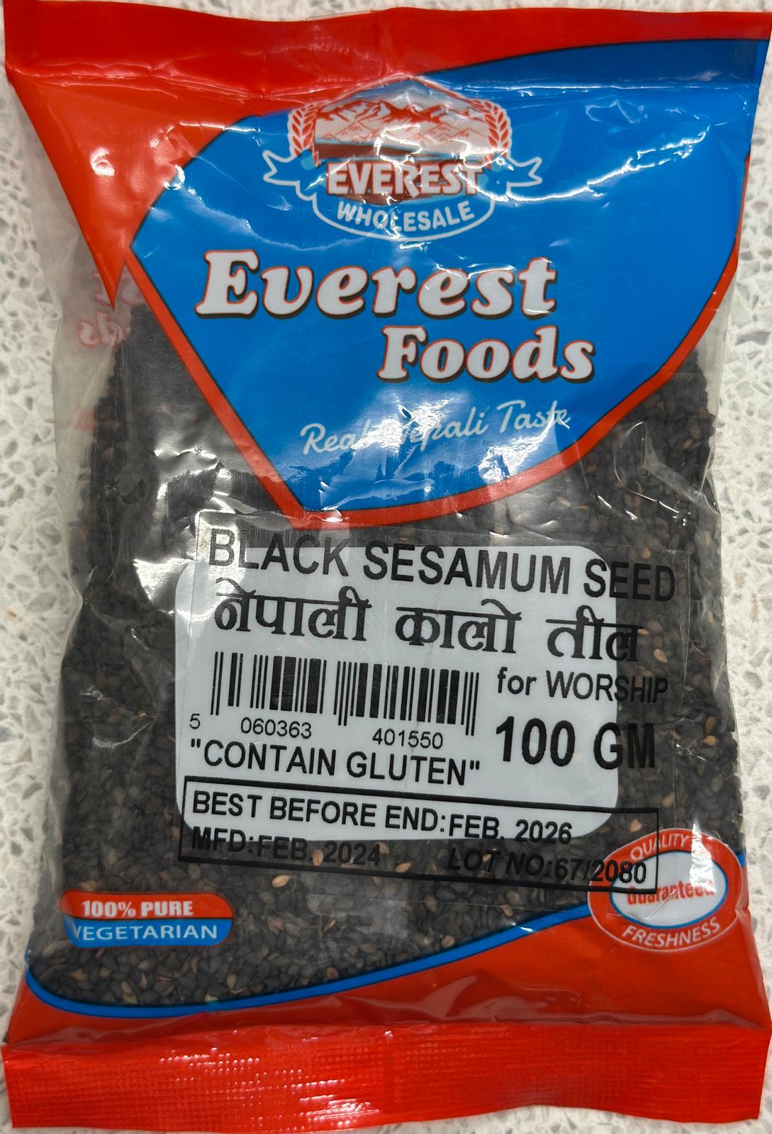 Everest whole Black Sesamum Seed 100g