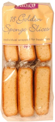 Cabico 18 golden sponge slices 370g