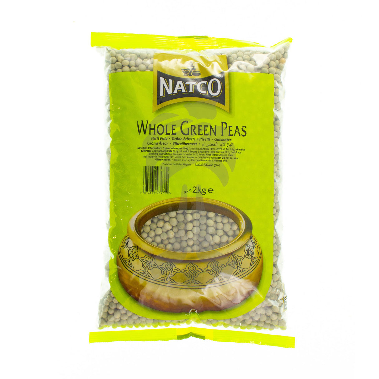 Natco Whole green Peas 2kg
