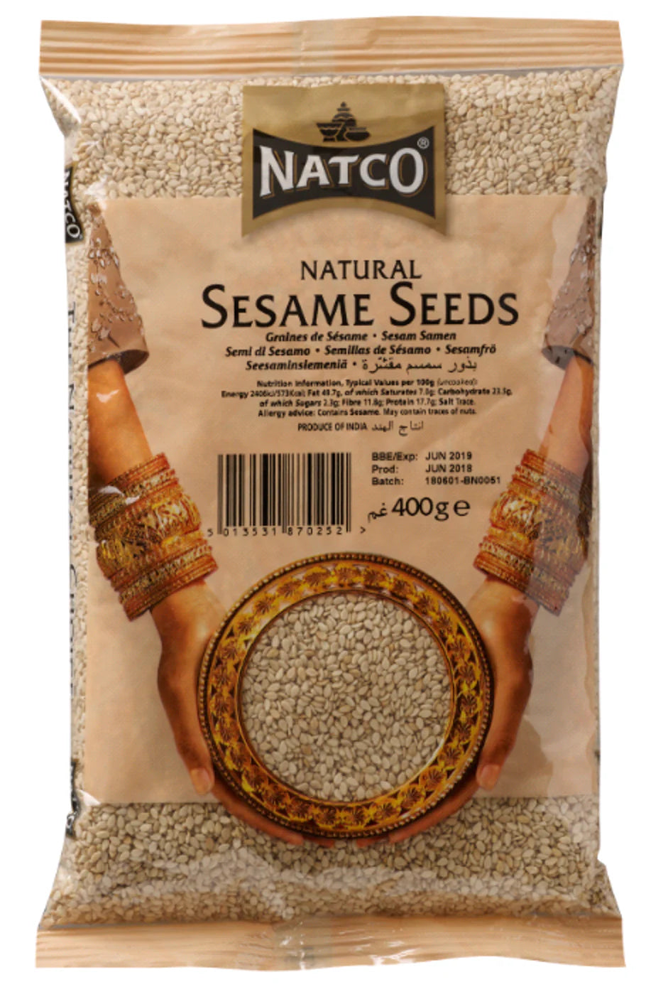 Natco Natural Sesame Seeds 400g