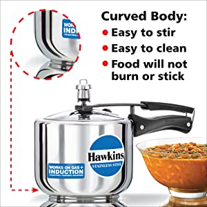 Hawkins stainless steel pressure cooker 5litre