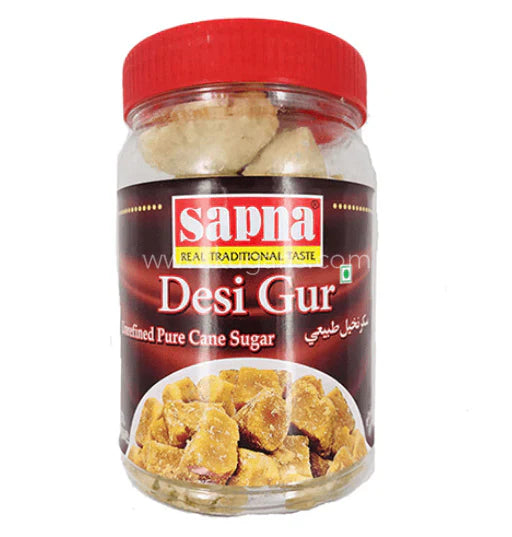 Sapna Desi Gur unrefined pure cane Sugar 500g