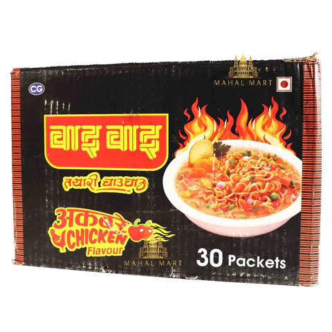 Wai Wai Akabare Chicken Flavour Noodles pk of 30 Box