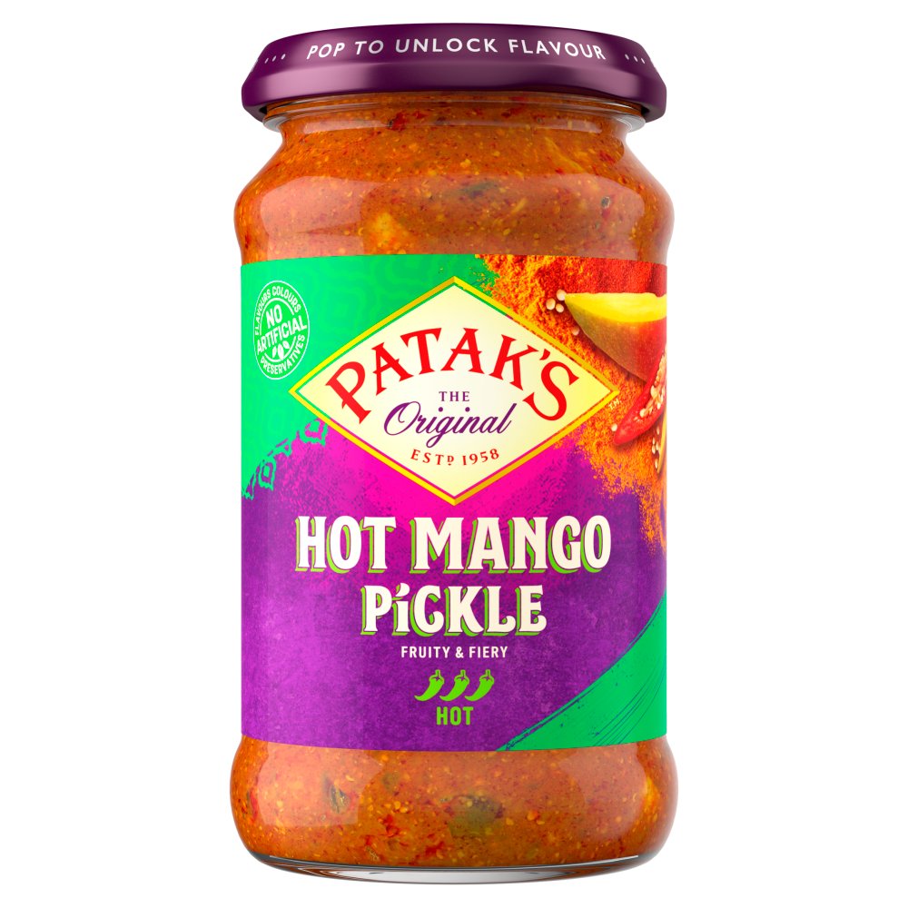 Patak's hot mango pickle 283g