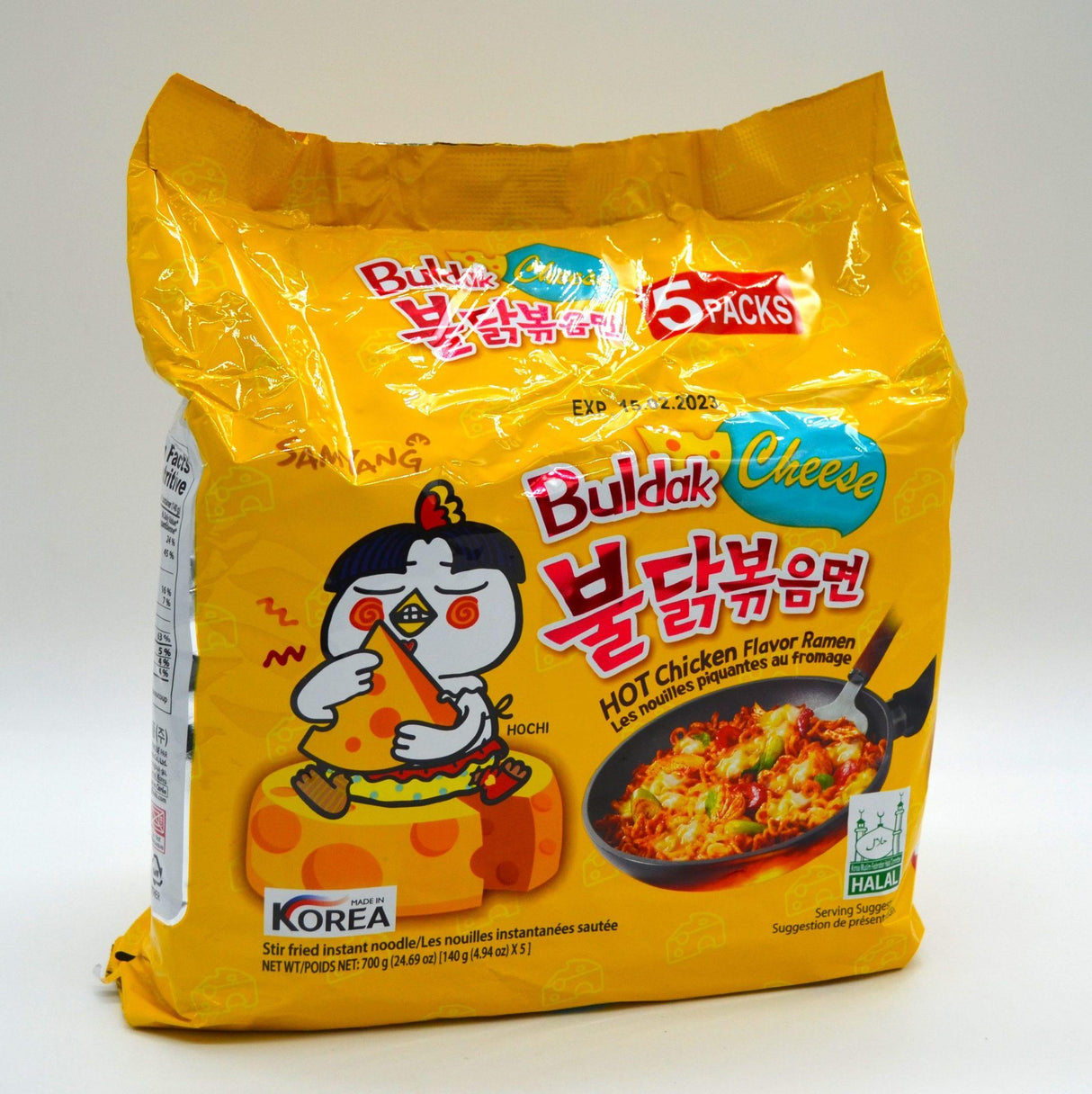 SAMYANG BULDAK CHEESE CHICKEN FLAVOUR RAMEN pk of 5